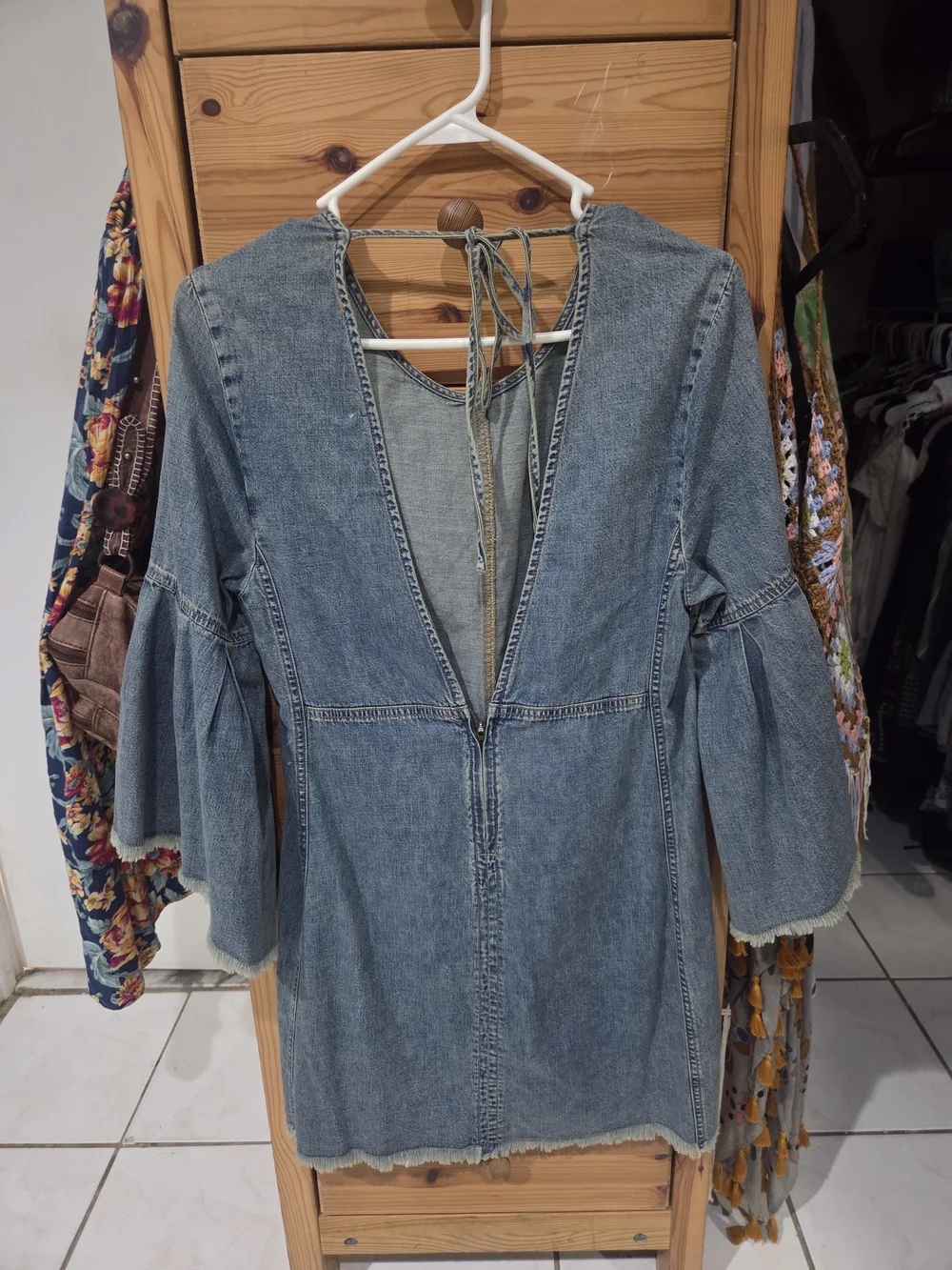 Free People Season In The Sun Blue Halter Tie-Side Sleeveless Top